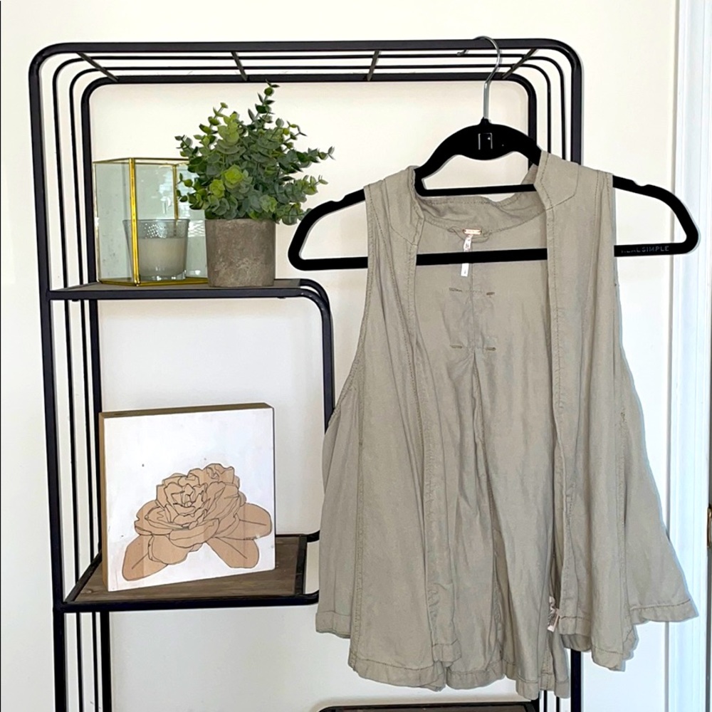Free people beige vest